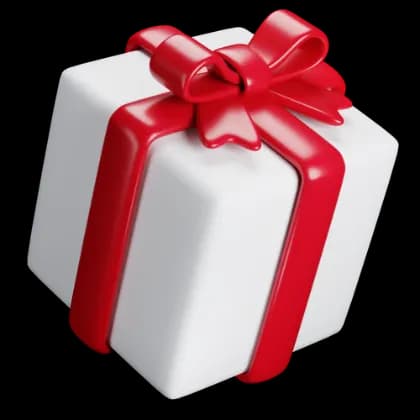 Decorative 3D gift box illustration